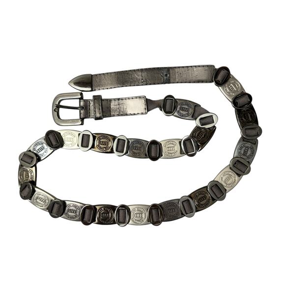 Suzi Roher Belt Womens Medium Plus Silver Metallic Metal Chain Naturalist Life - Picture 1 of 8